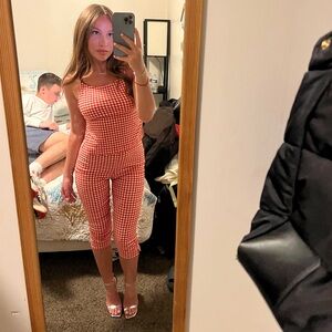 Two piece gingham set